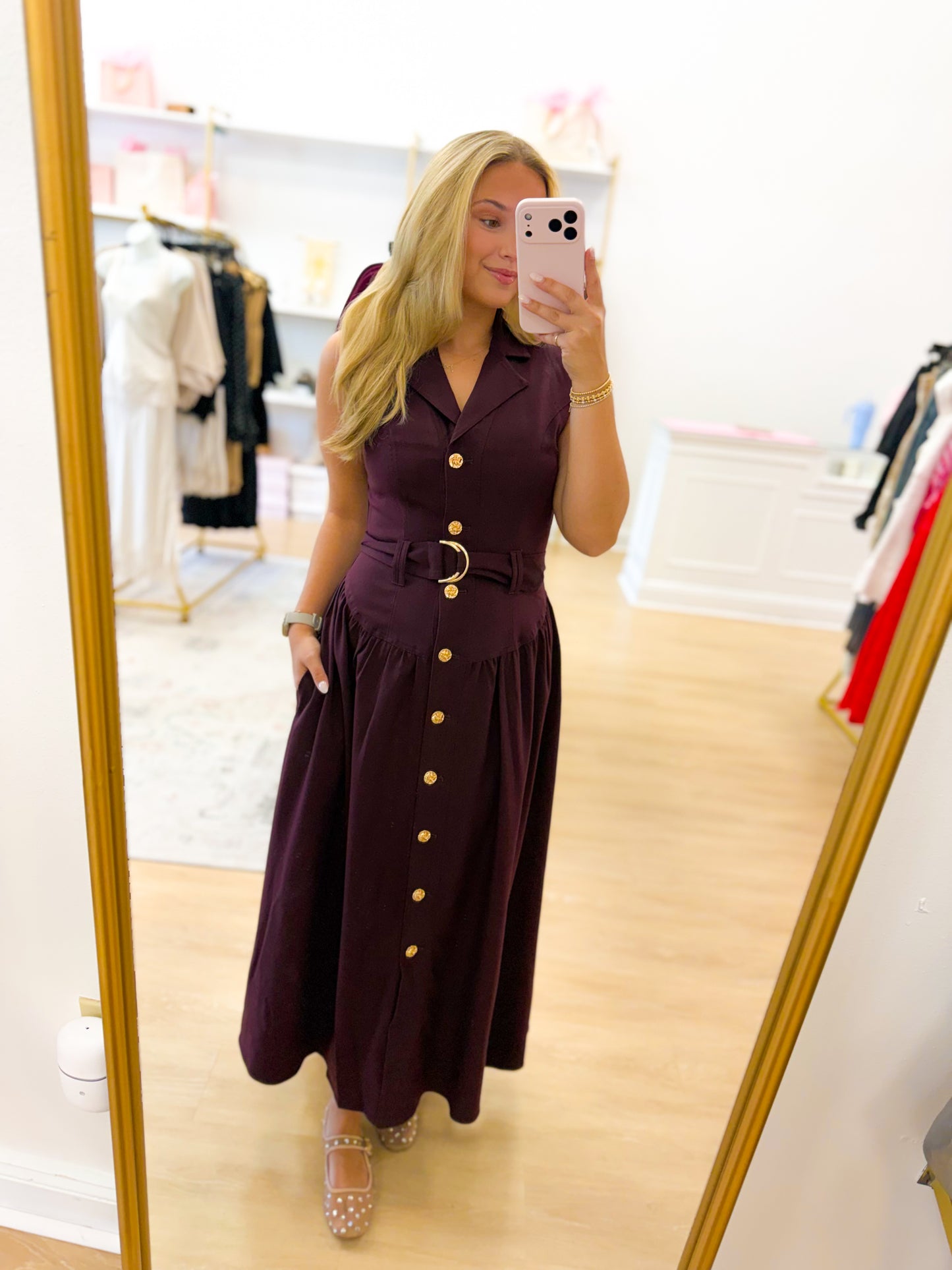 Merlot Midi Dress