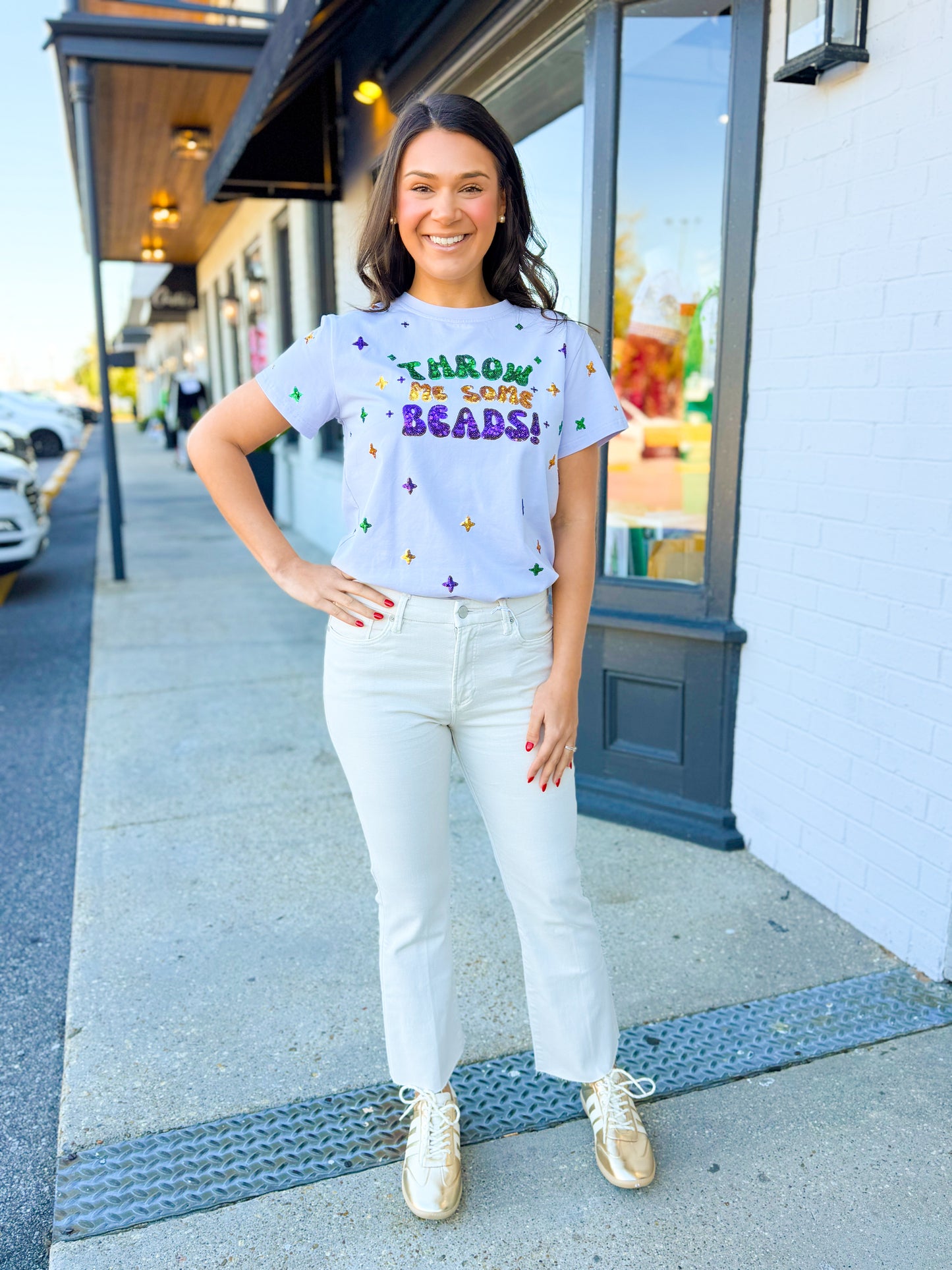 Throw Me Some Beads Tee