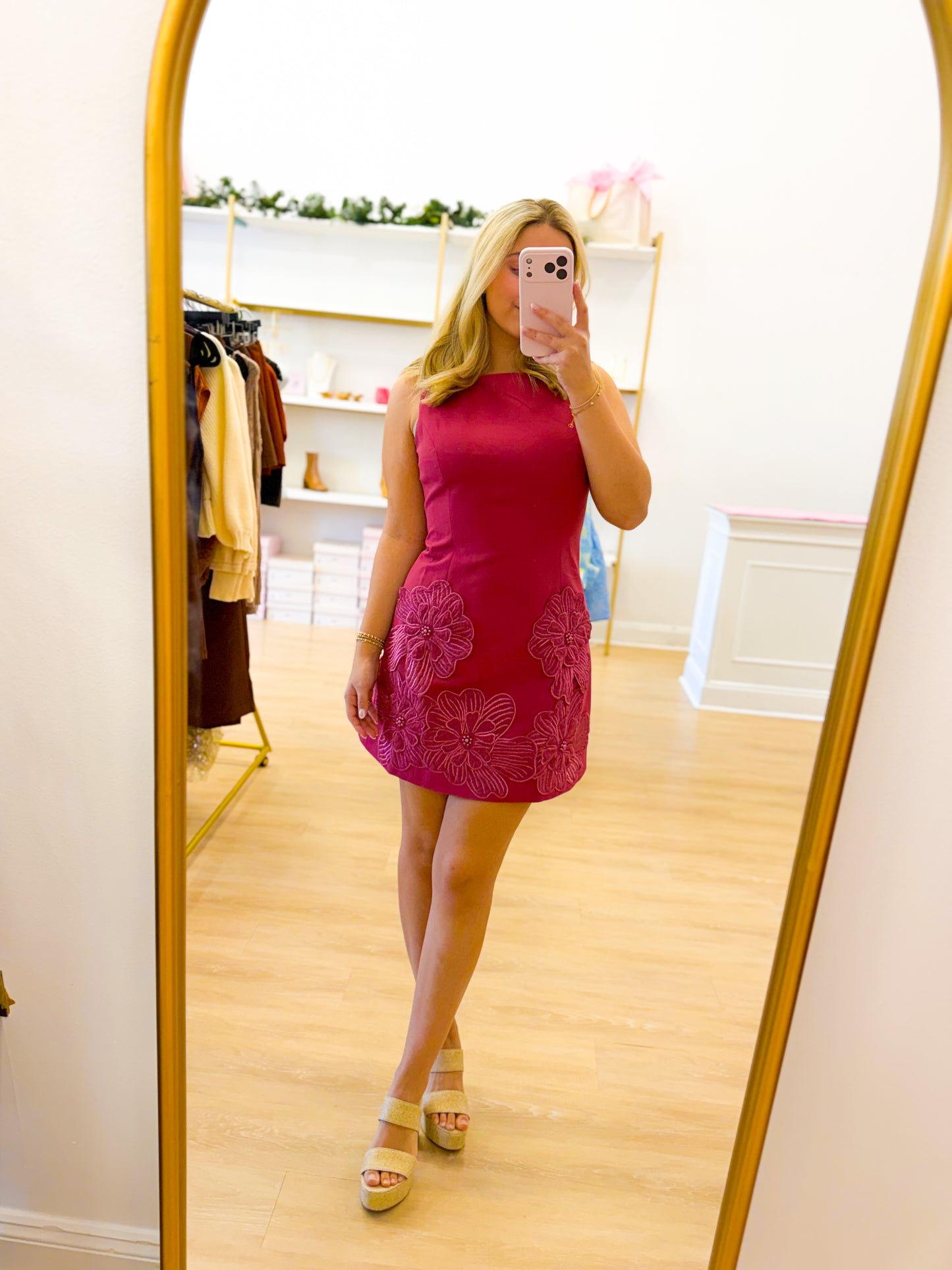 Pink Blossom Mini Dress