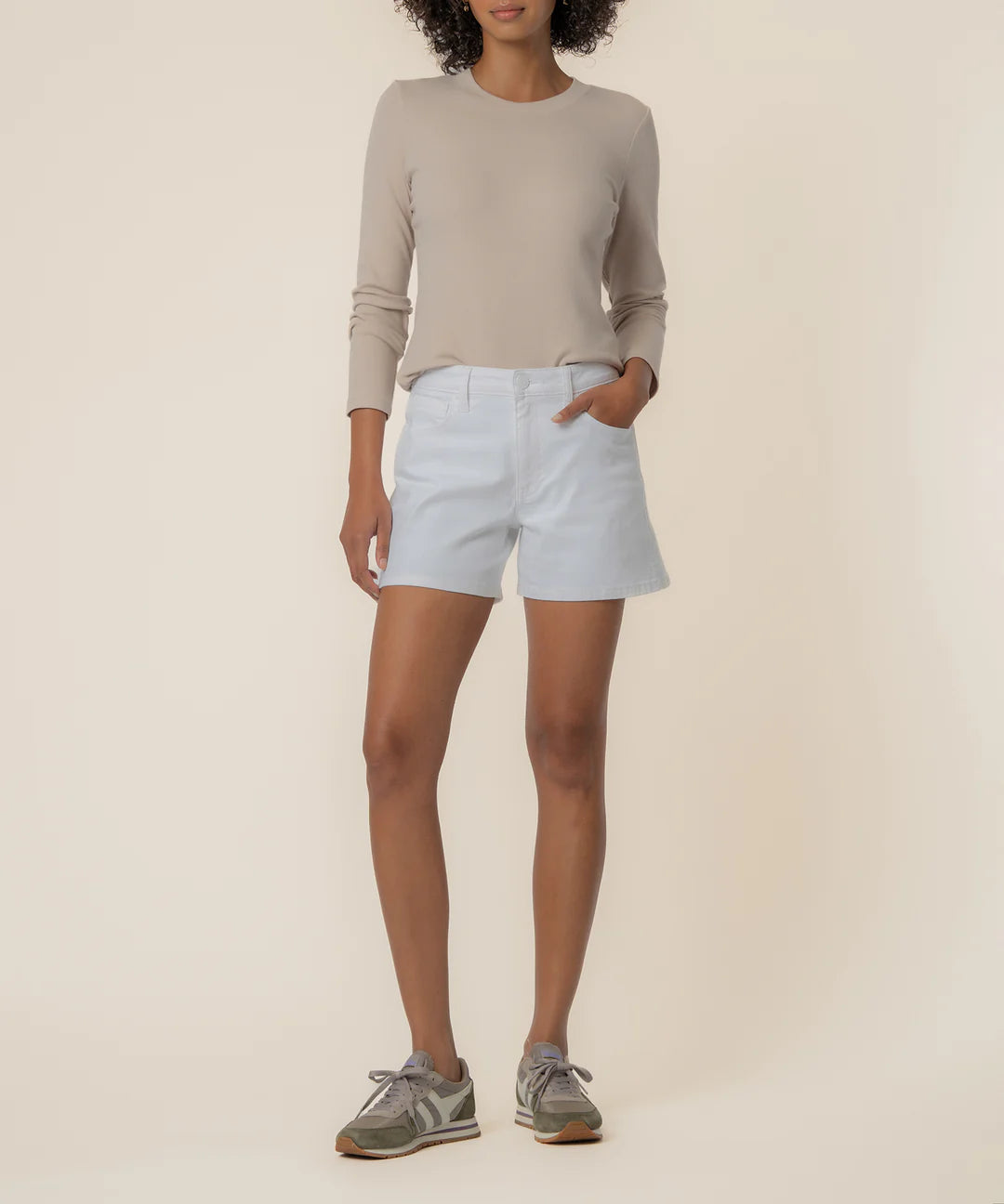 Jane High Rise Short White