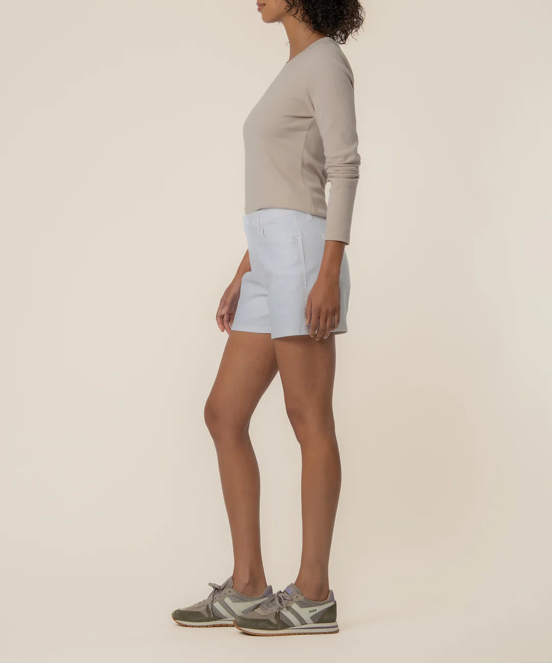 Jane High Rise Short White
