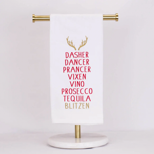 Reindeer Tequila Hand Towel