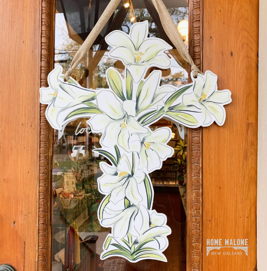 Lily Cross Door Hanger