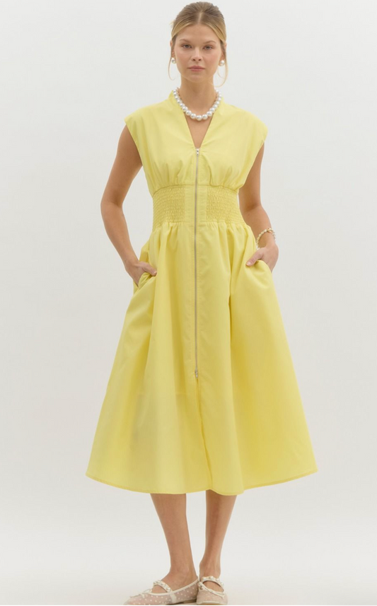 Kourt Dress- Lemon