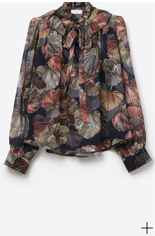 Fall Floral Blouse