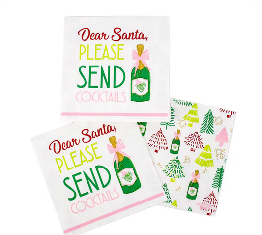 Please Send Cocktails Cocktail Napkins