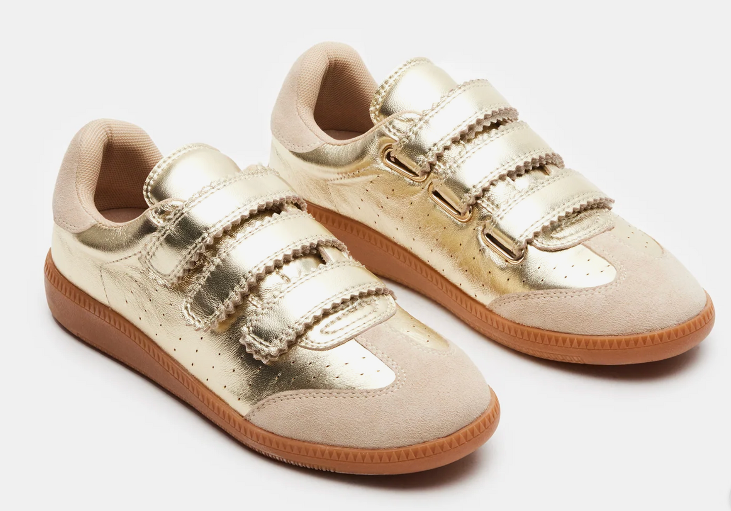 Golden Velcro Sneaker
