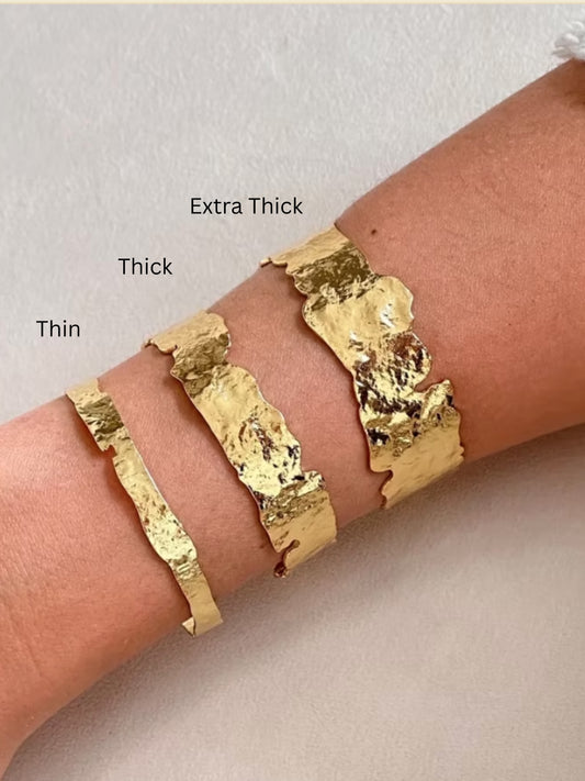 Plated Cuff Bracelet Extra Thick