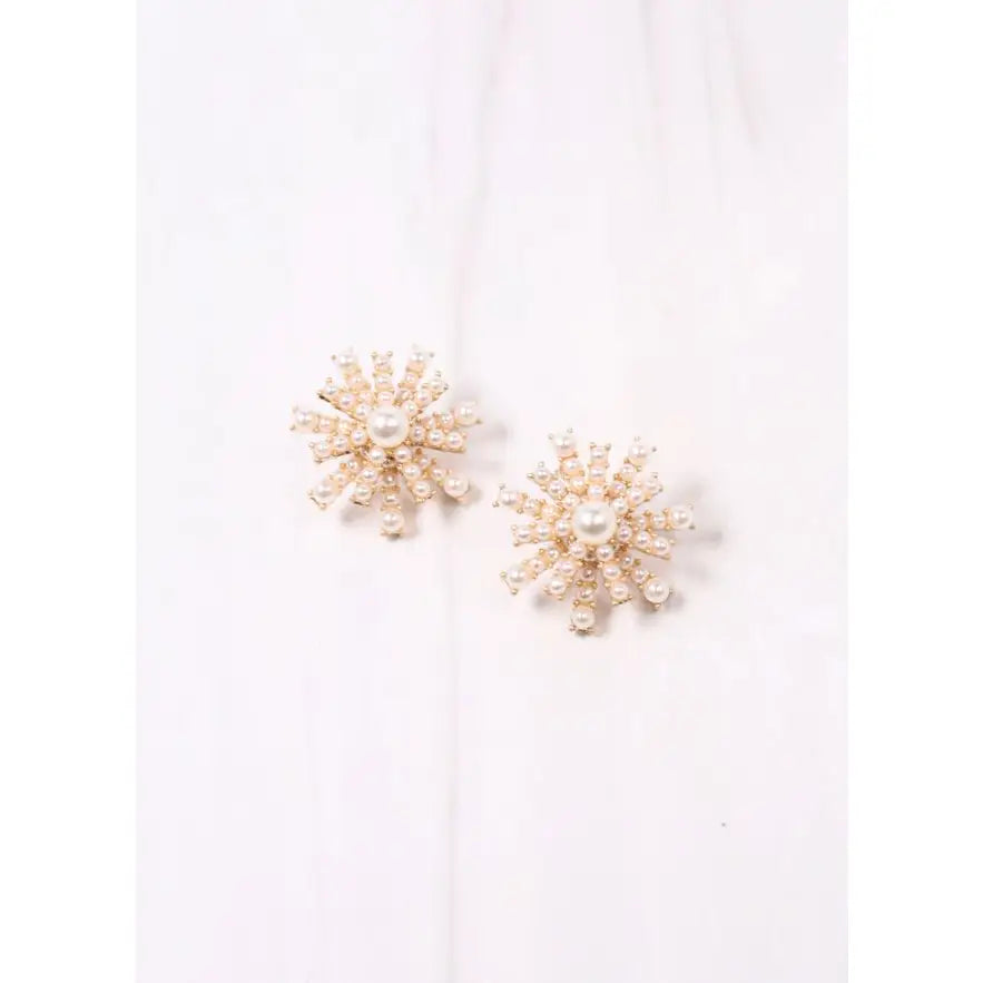 Bayamo Pearl Embellished Earring Gold