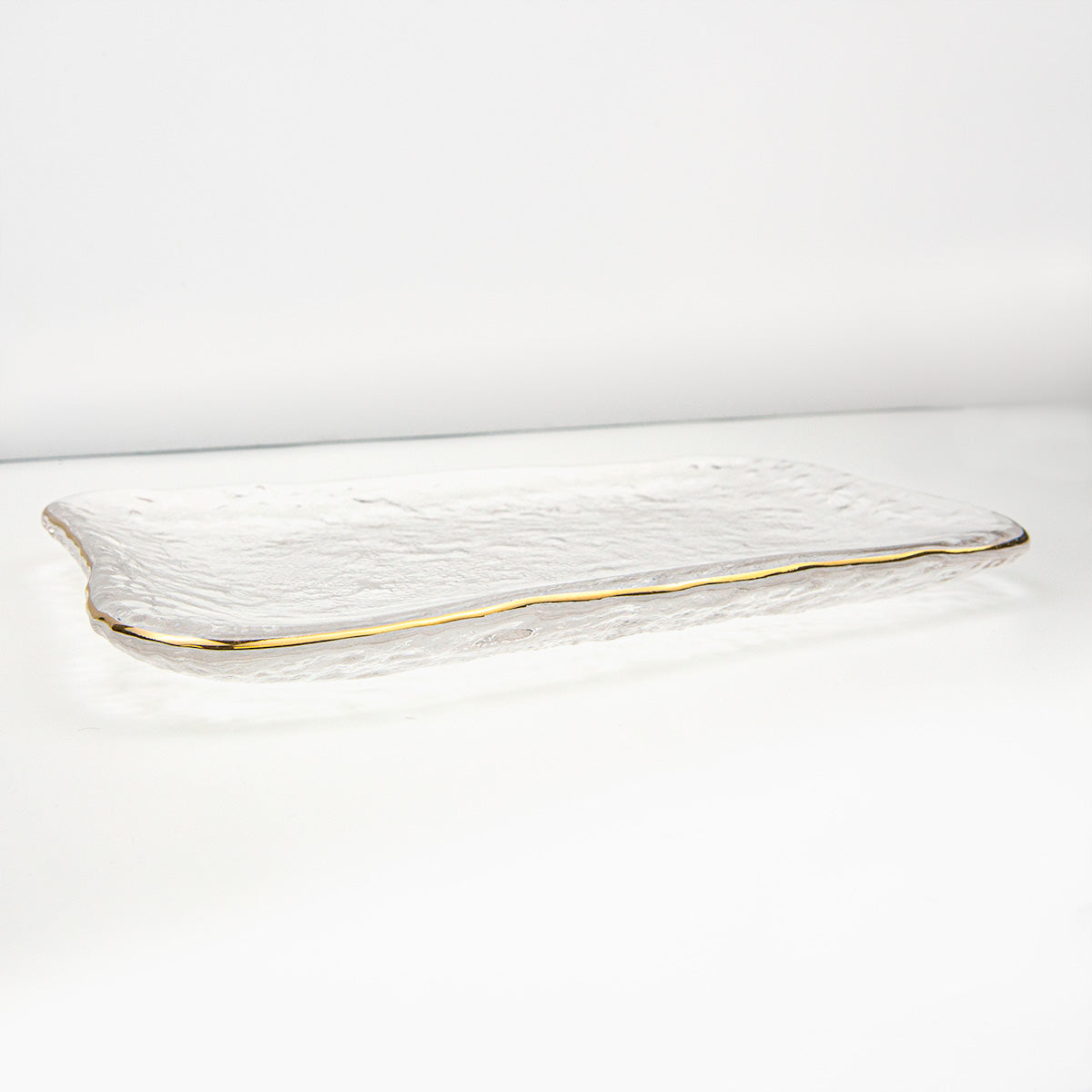 Serving Dish Clear/gold