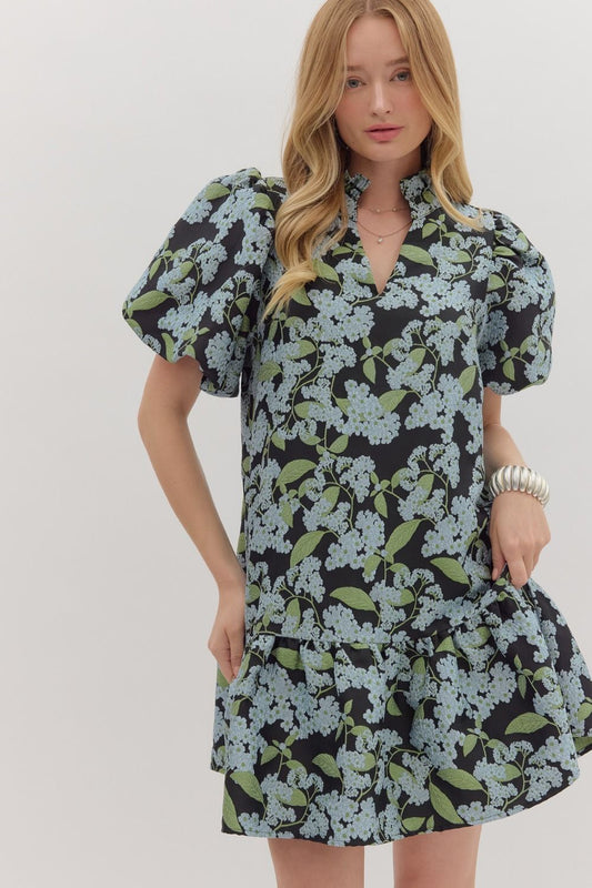 Midnight Petal Dress