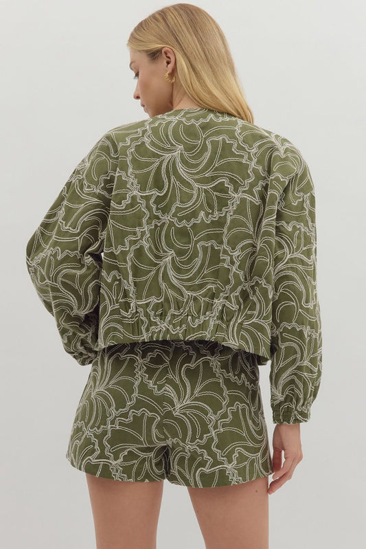 Olive Line Jacket